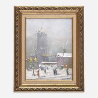 Christopher Willett (American, born 1959) View to Brooklyn Bridge