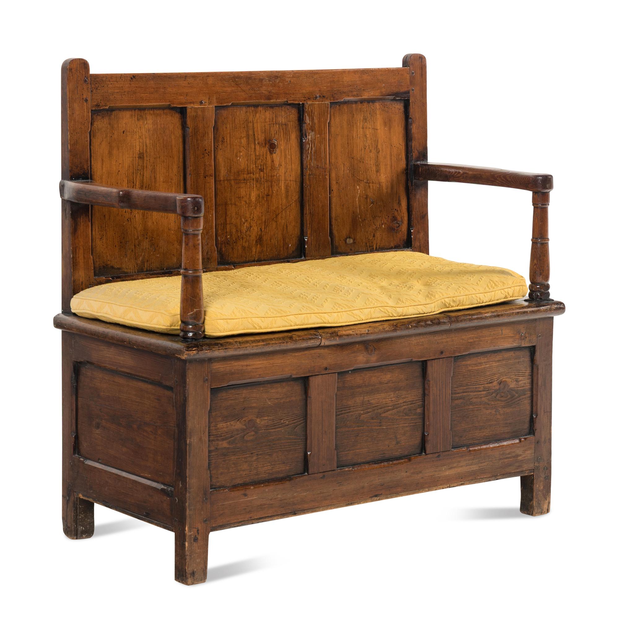 An English Carved Oak Settle