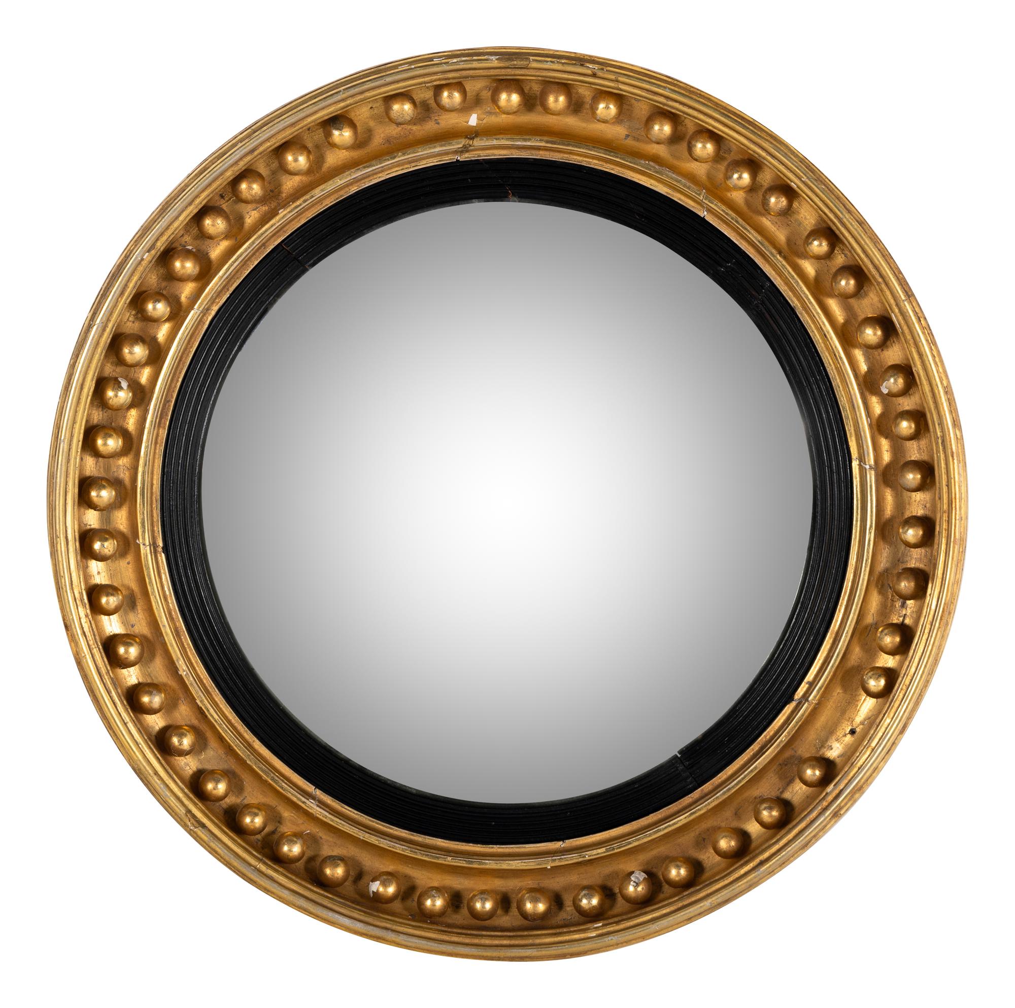 A Regency Giltwood Bullseye Mirror