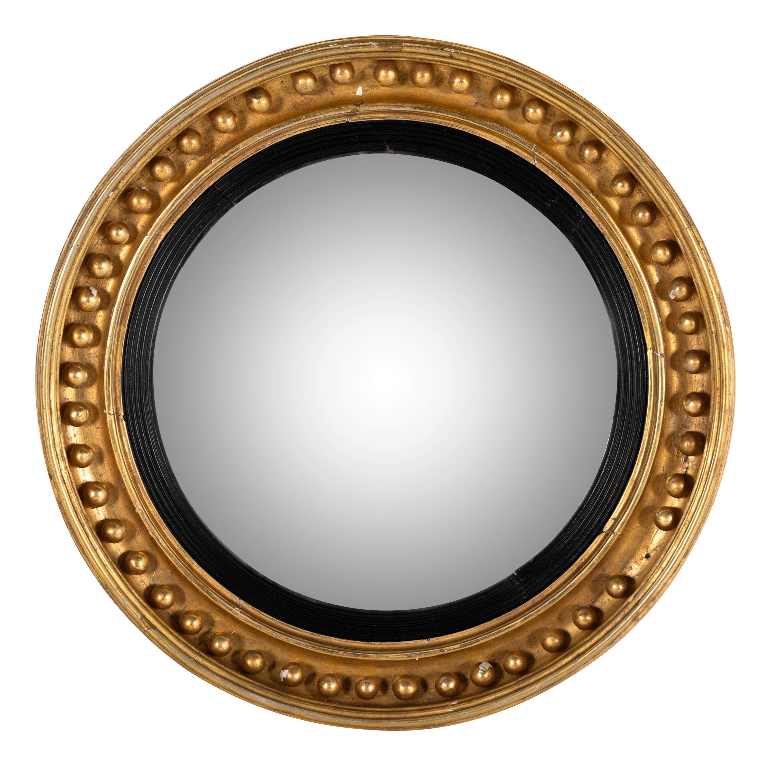 A Regency Giltwood Bullseye Mirror