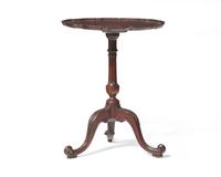 A fine George III carved mahogany candlestand, circa 1760