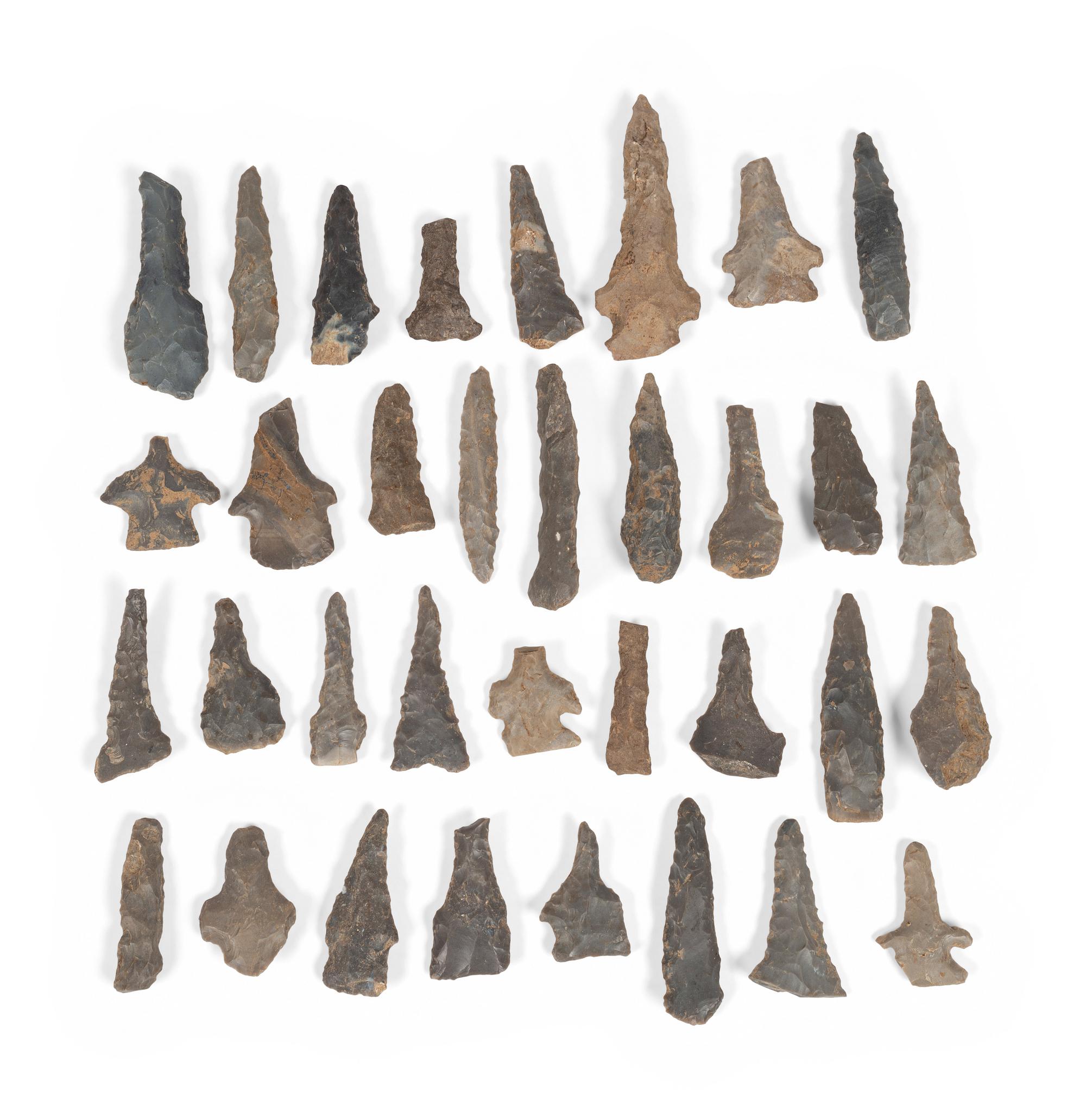 A Group of Drills and Drill Fragments