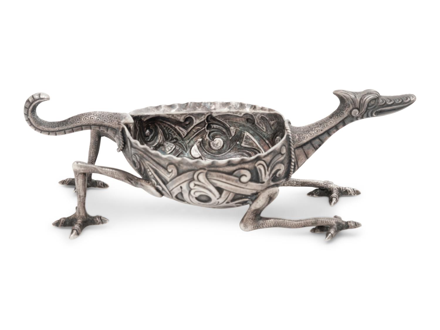 A Norwegian Silver Tea Strainer