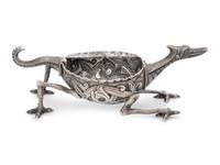 A Norwegian Silver Tea Strainer