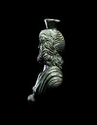 A Roman Bronze Bust of Serapis