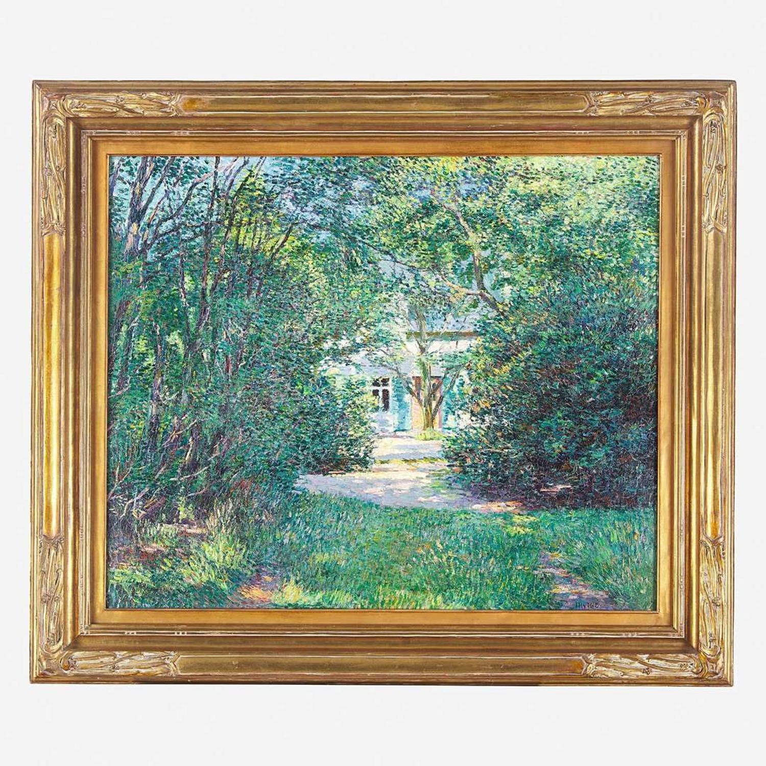 Wilson Henry Irvine (American, 1869–1936) Cottage Nestled in the Woods