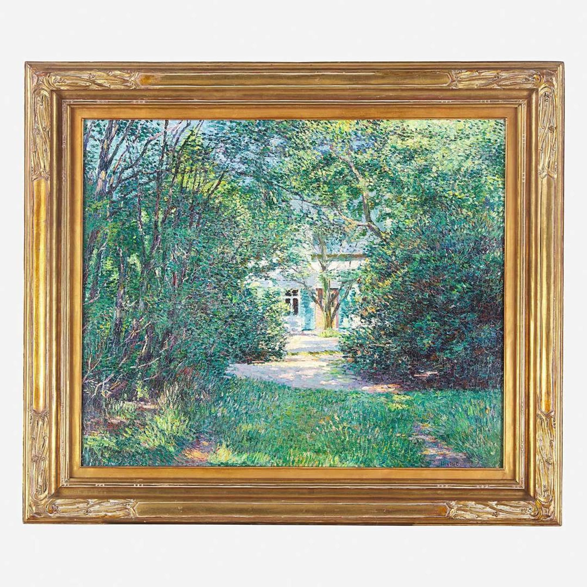 Wilson Henry Irvine (American, 1869–1936) Cottage Nestled in the Woods