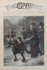 Six Hand Colored Winter Sports Prints Height 15 x width 10 inches (largest) — LATE 19th CENTURY