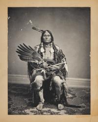 Shindler, Antonio Zeno (1823-1899). A pair of photographs of Sioux leaders, including The Sacred Ghost.