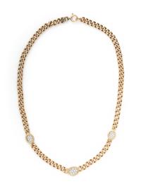 YELLOW GOLD AND DIAMOND NECKLACE
