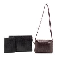 Three Bottega Veneta Intrecciato Bags, 1980-2000s