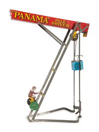 A 'Panama Pile Driver' Tin Toy