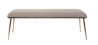 An Upholstered Bench Height 18 1/2 x width 57 x depth 20 1/2 inches. — 1950's