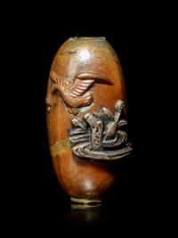 A Mixed Metal Bead-Form Ojime