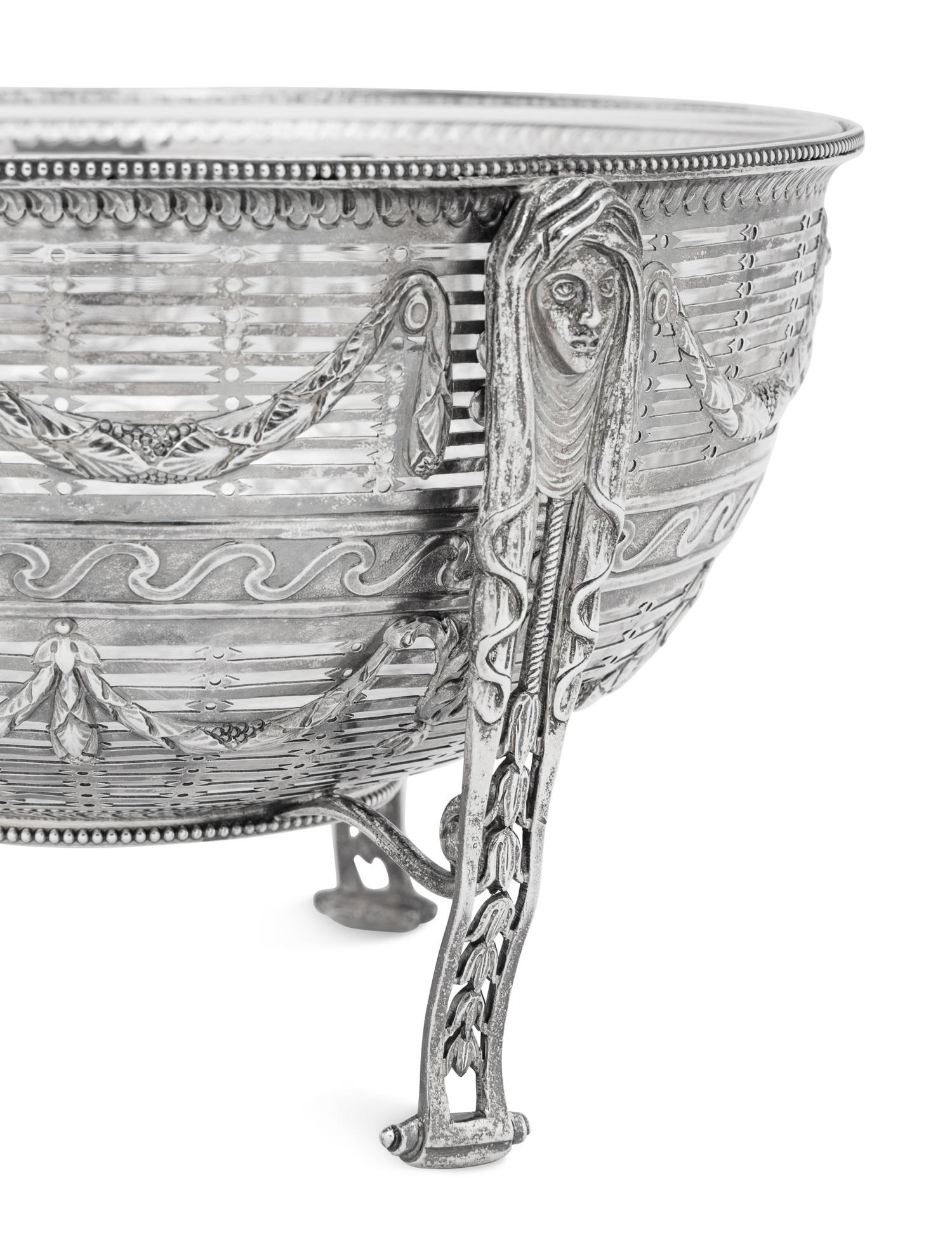 A Victorian Silver Fruit Basket
