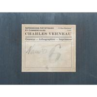 A Champagne Lanson and le Homard Painted Advertising Panel