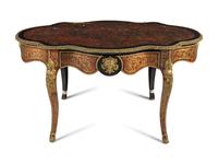 A Napoleon III Boulle Marquetry Center Table