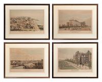 [CHICAGO]. VARIN, Raoul. A suite of 4 works depicting 19th century Chicago, including: