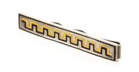 A Sterling Silver and Polychrome Enamel Tie Bar, Margot de Taxco, 10.60 dwts.