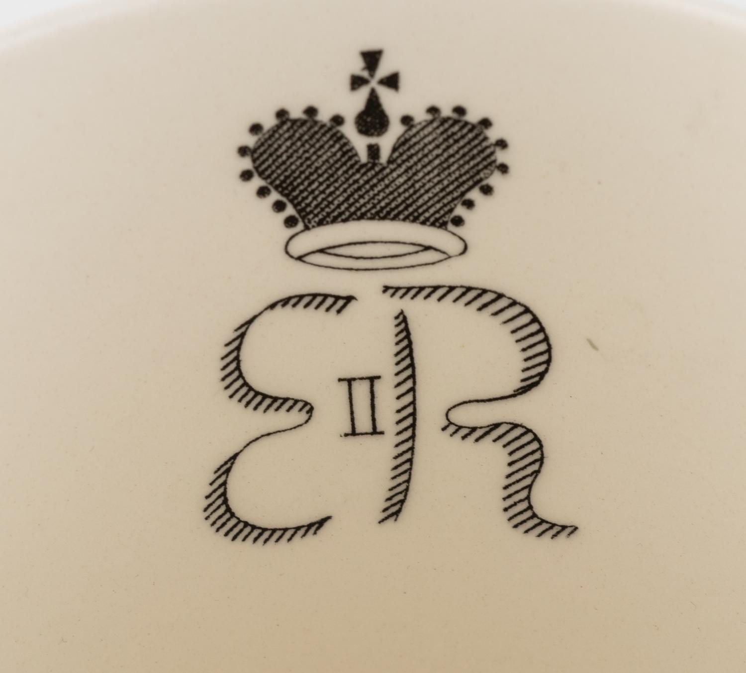 Two Eric Ravilious for Wedgwood Commemorative Mugs, George VI and Elizabeth II
