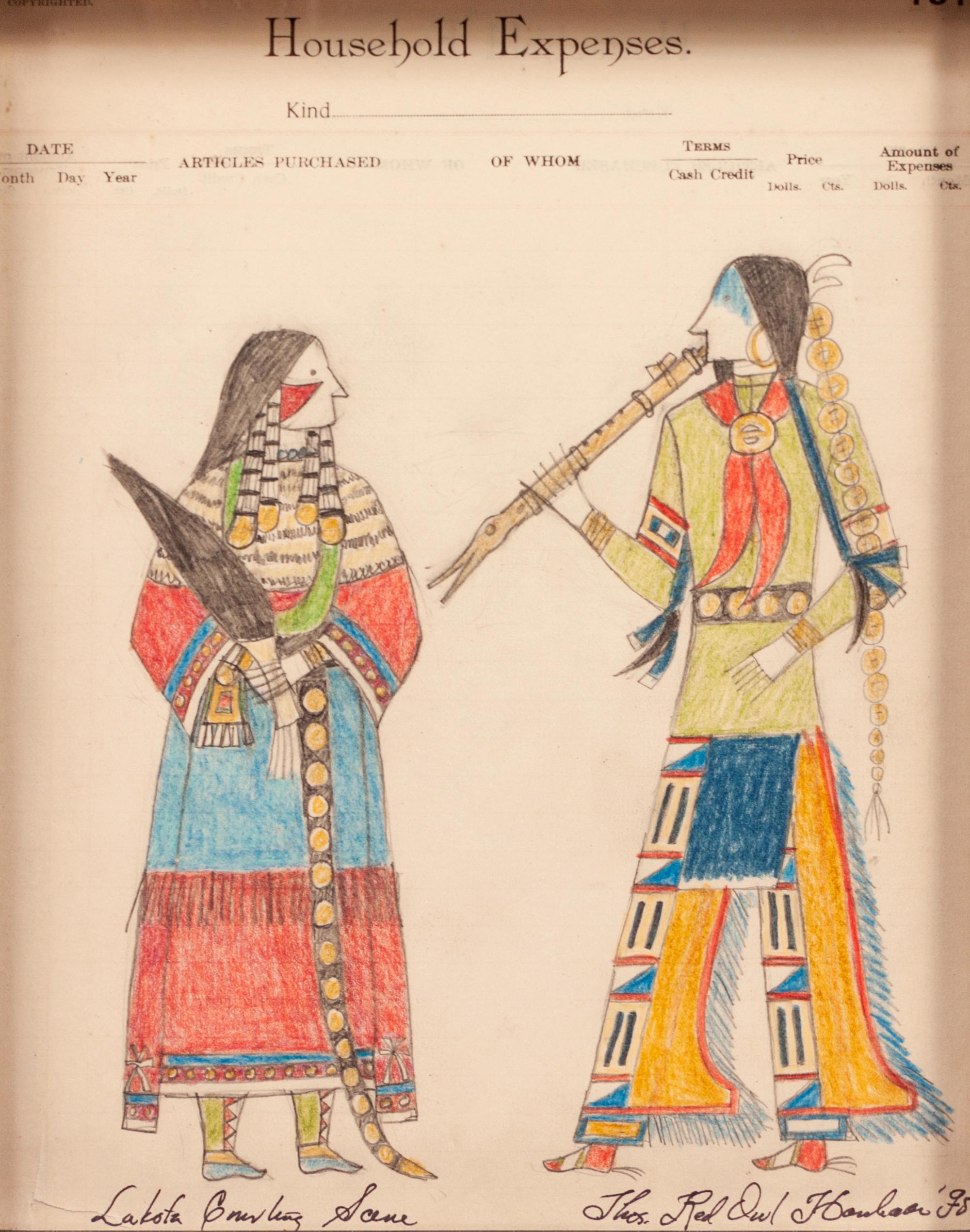Lakota Courting Scene