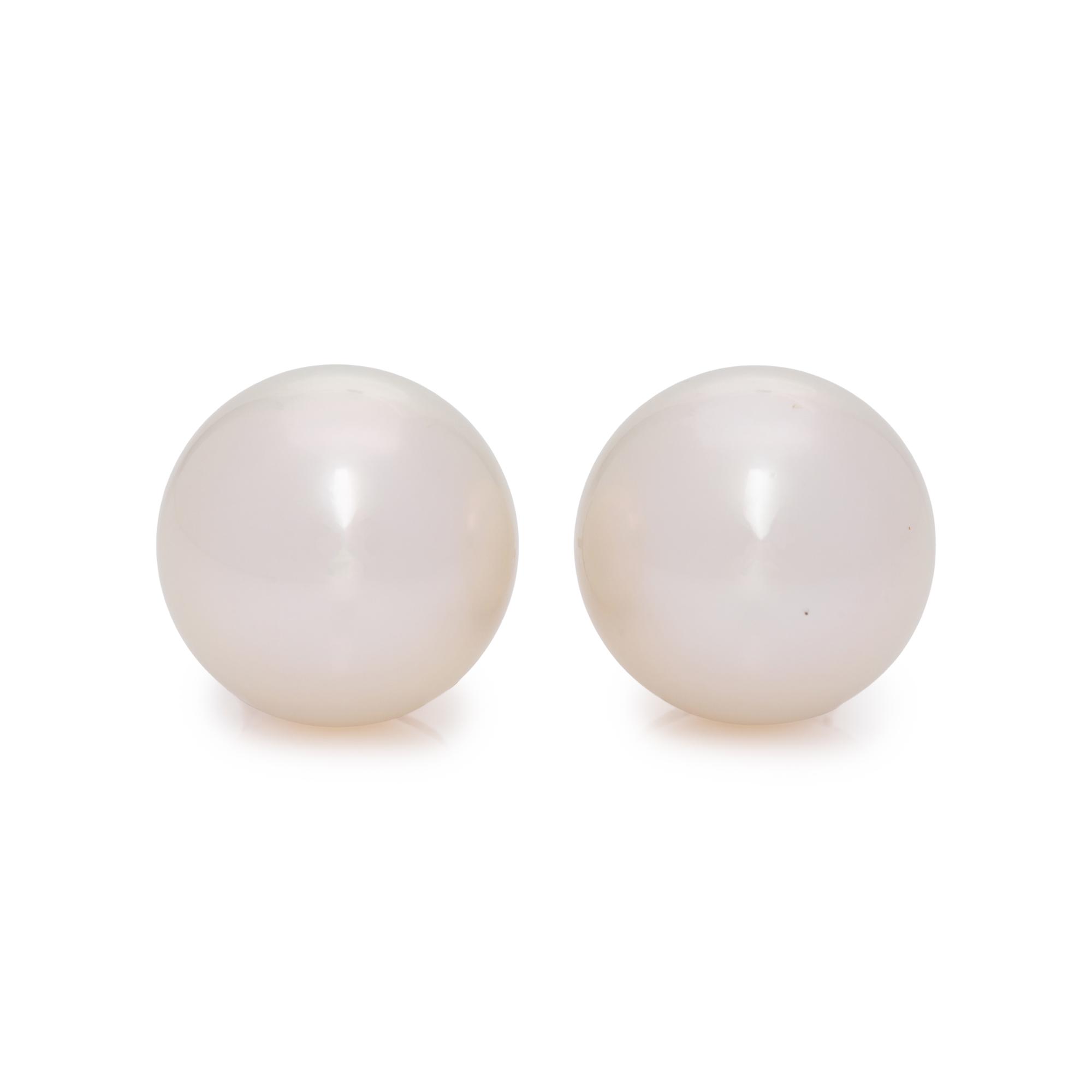 CULTURED SOUTH SEA PEARL STUD EARRINGS