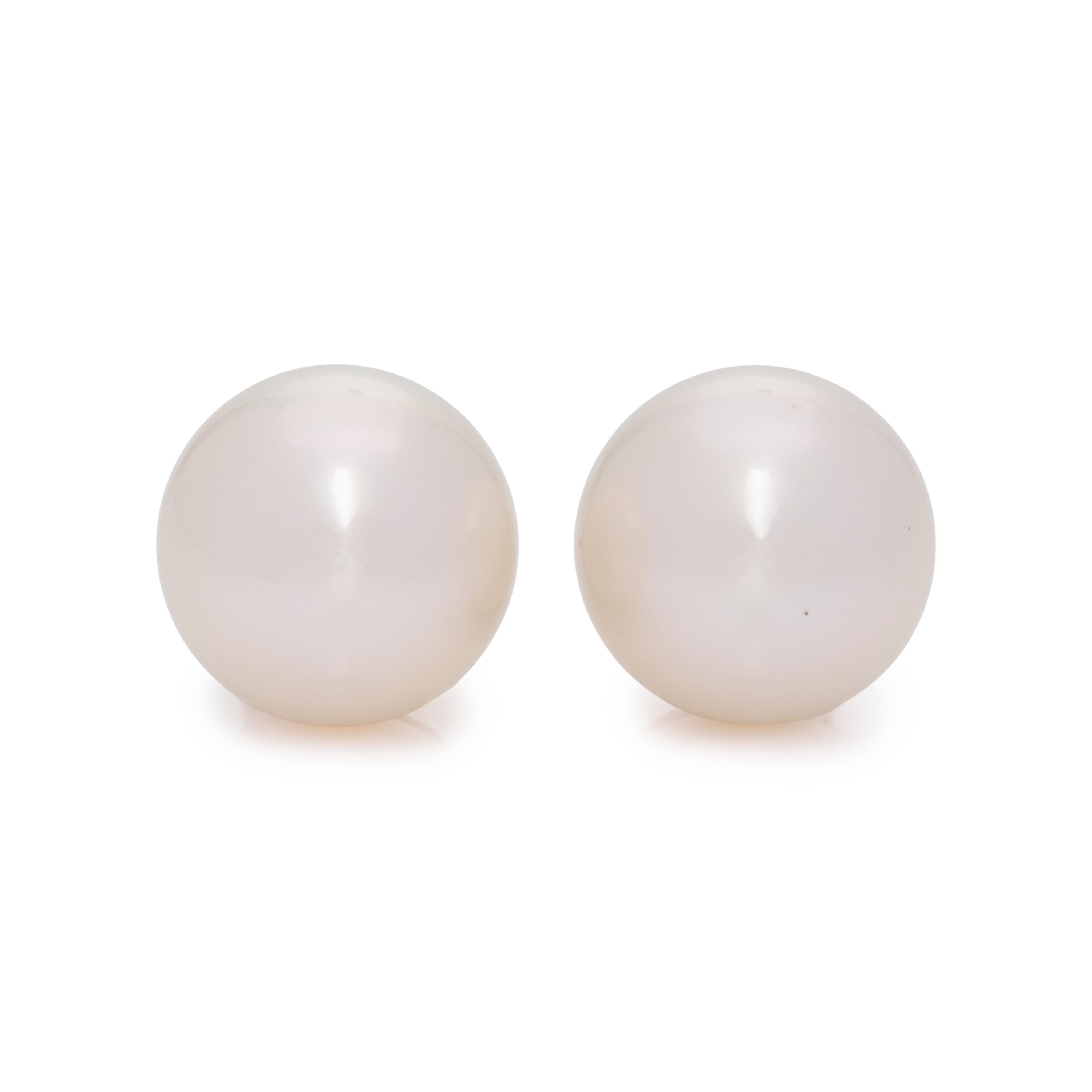 CULTURED SOUTH SEA PEARL STUD EARRINGS