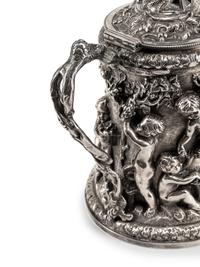 A Continental Silver-Plate Tankard