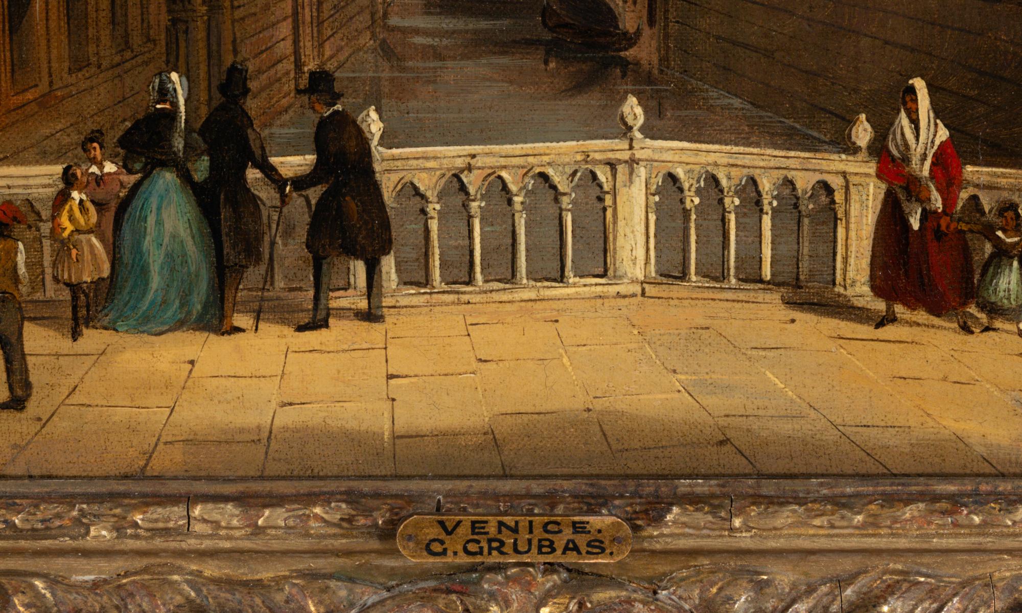 Two Views of Venice: St. Marc Square and the Bridge of Sighs