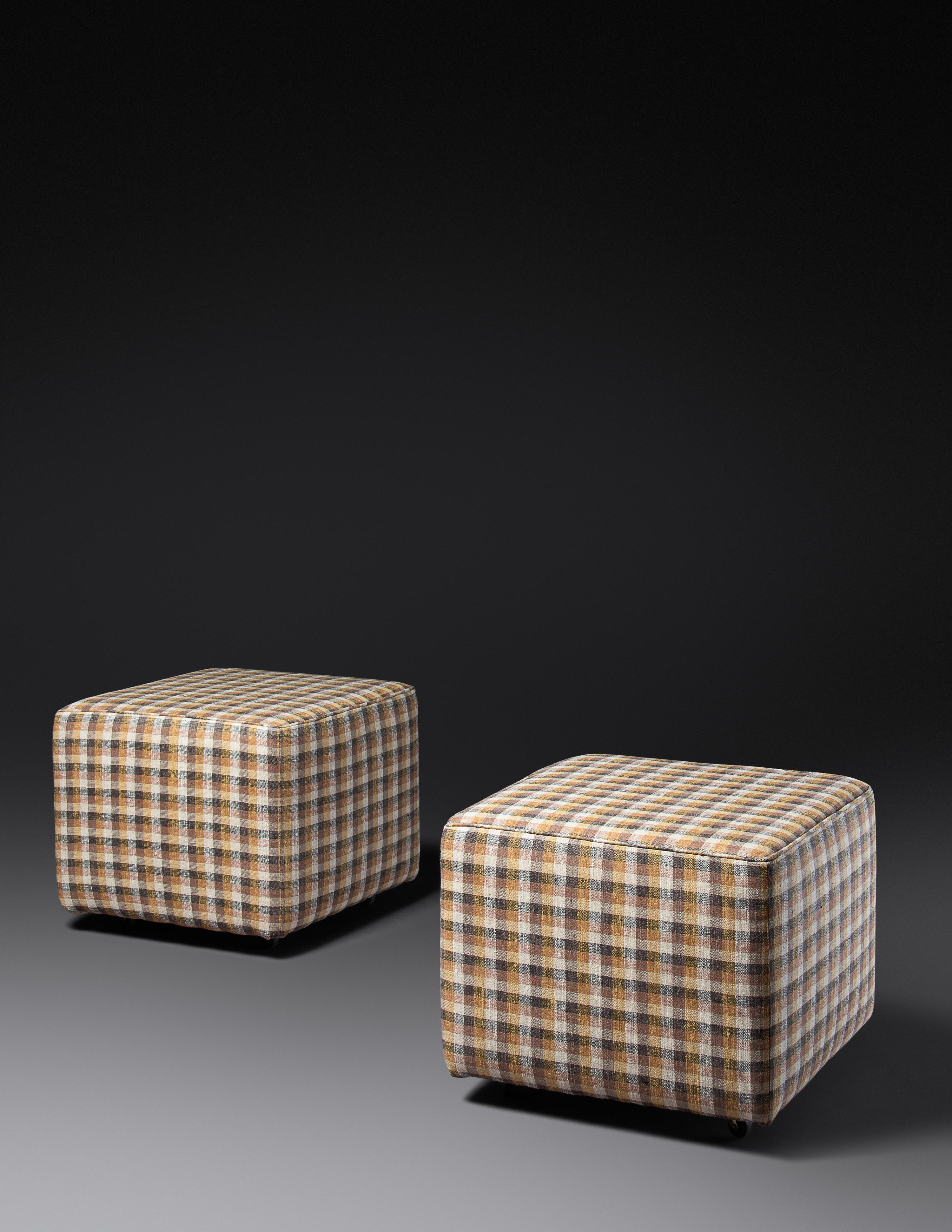 Pair of Ottomans Frey House I, Palm Springs