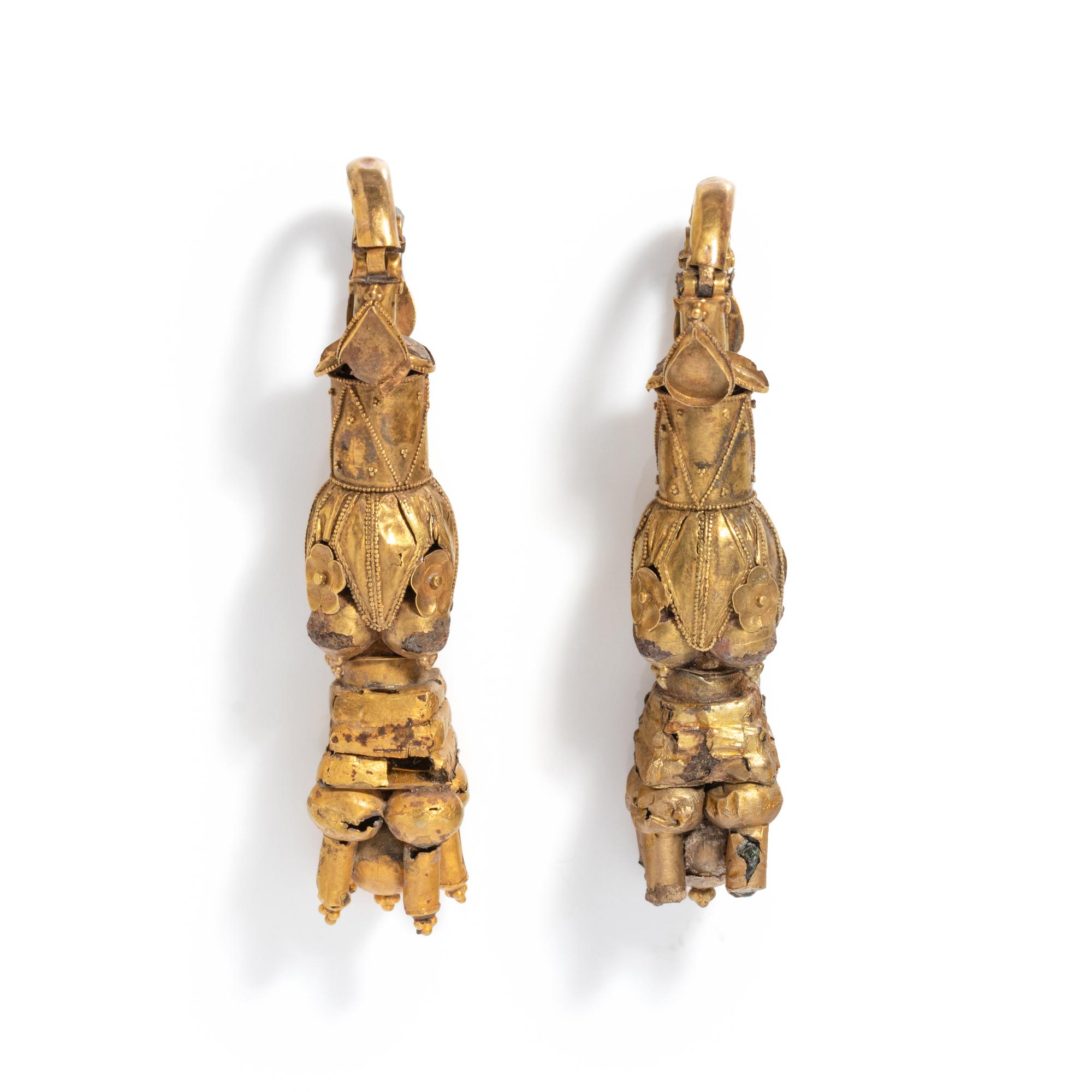 A Pair of Hellenistic Gold Earrings