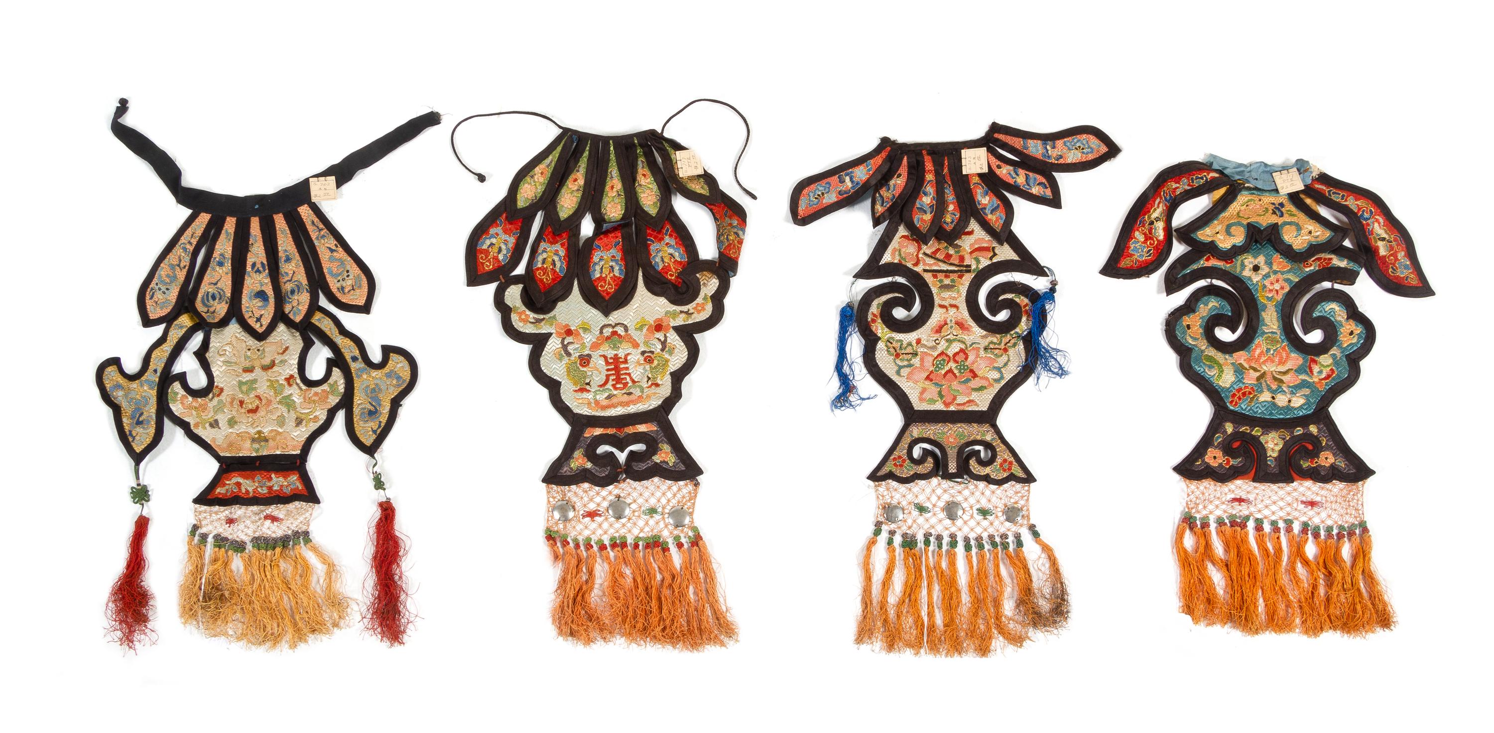 Twenty-Three Chinese Embroidered Silk Articles Length of largest 28 3/4 inches. — 19TH CENTURY