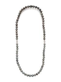 TWO CULTURED TAHITIAN PEARL NECKLACES