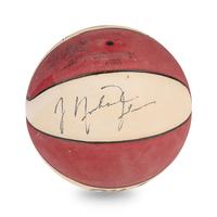 A 1993 Chicago Bulls Signed Autotgraph Basketball Featuring Michael Jordan (Beckett Authentication Services Letter),