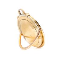 JAEGER-LeCOULTRE, VINTAGE, GOLD-FILLED TRAVEL ALARM OPEN FACE POCKET WATCH