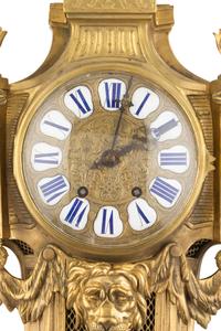 A French Gilt Bronze Cartel Clock