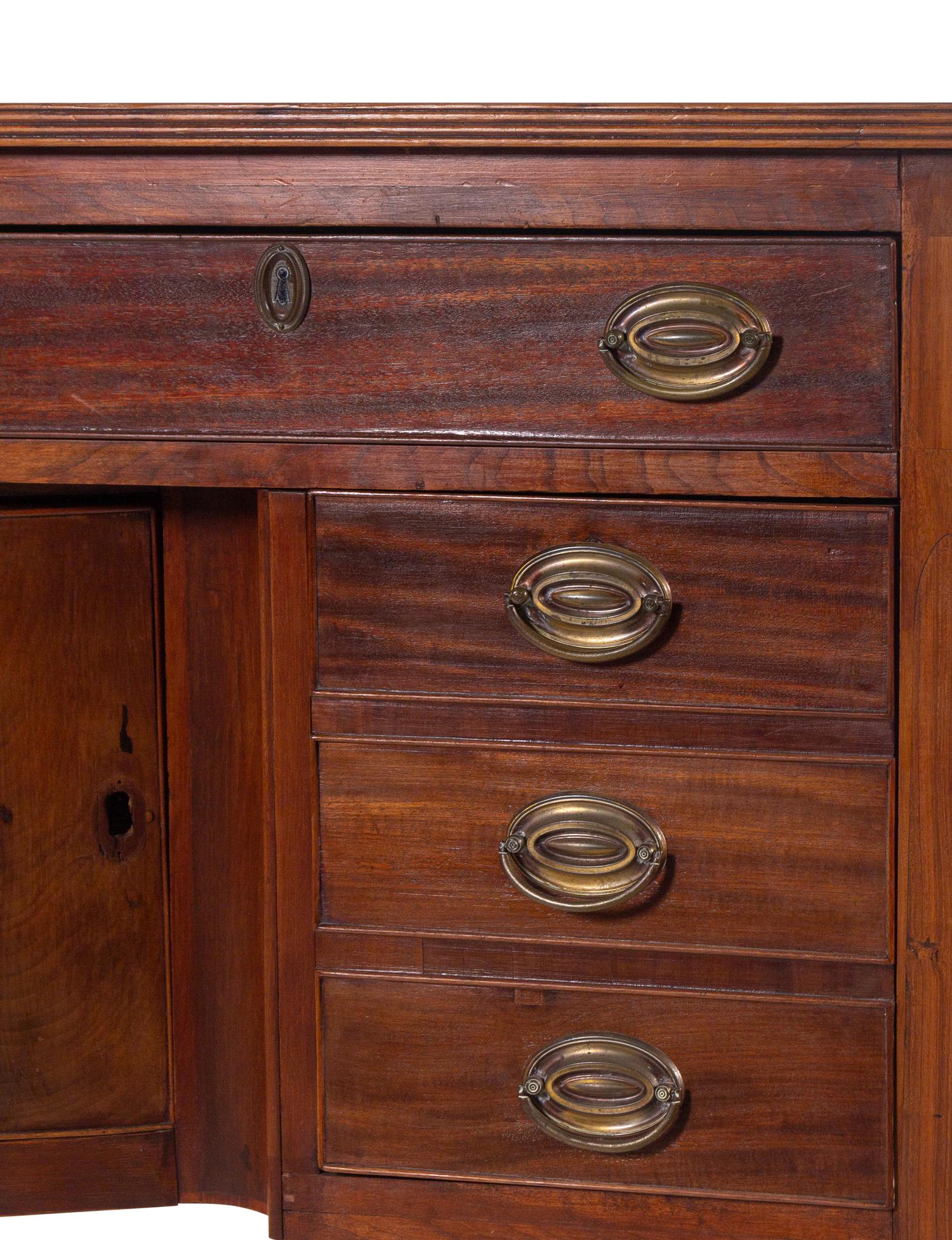 A Federal Cherrywood and Mahogany Sideboard