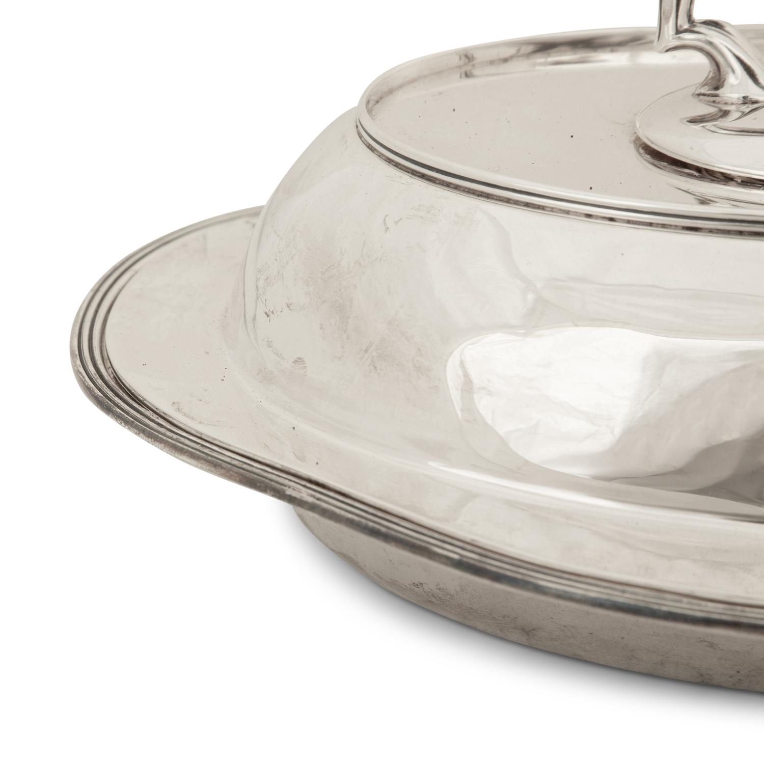 An American Silver Covered Vegetable Dish