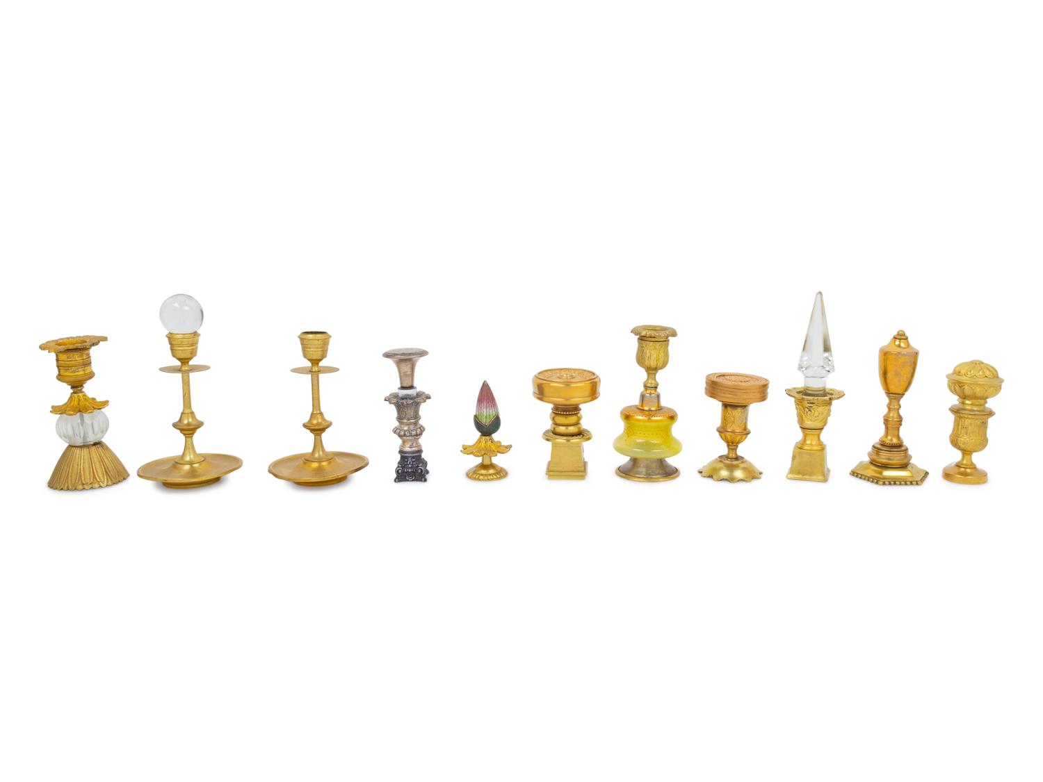 A Collection of Gilt and Cast Metal Articles