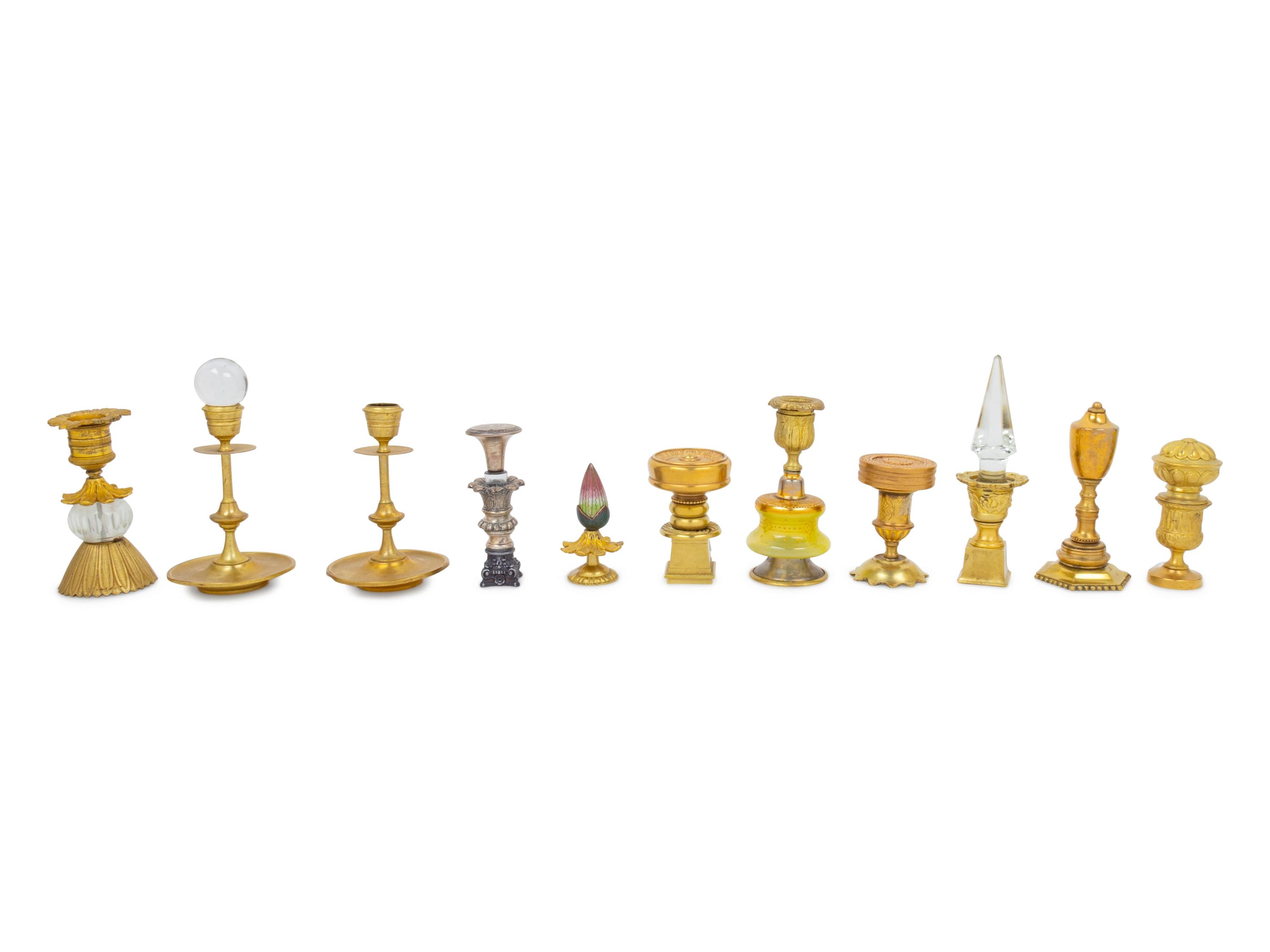 A Collection of Gilt and Cast Metal Articles
