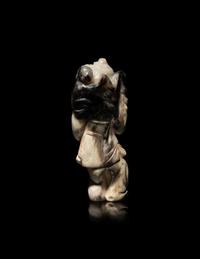Two Chinese Carved Jade Figures