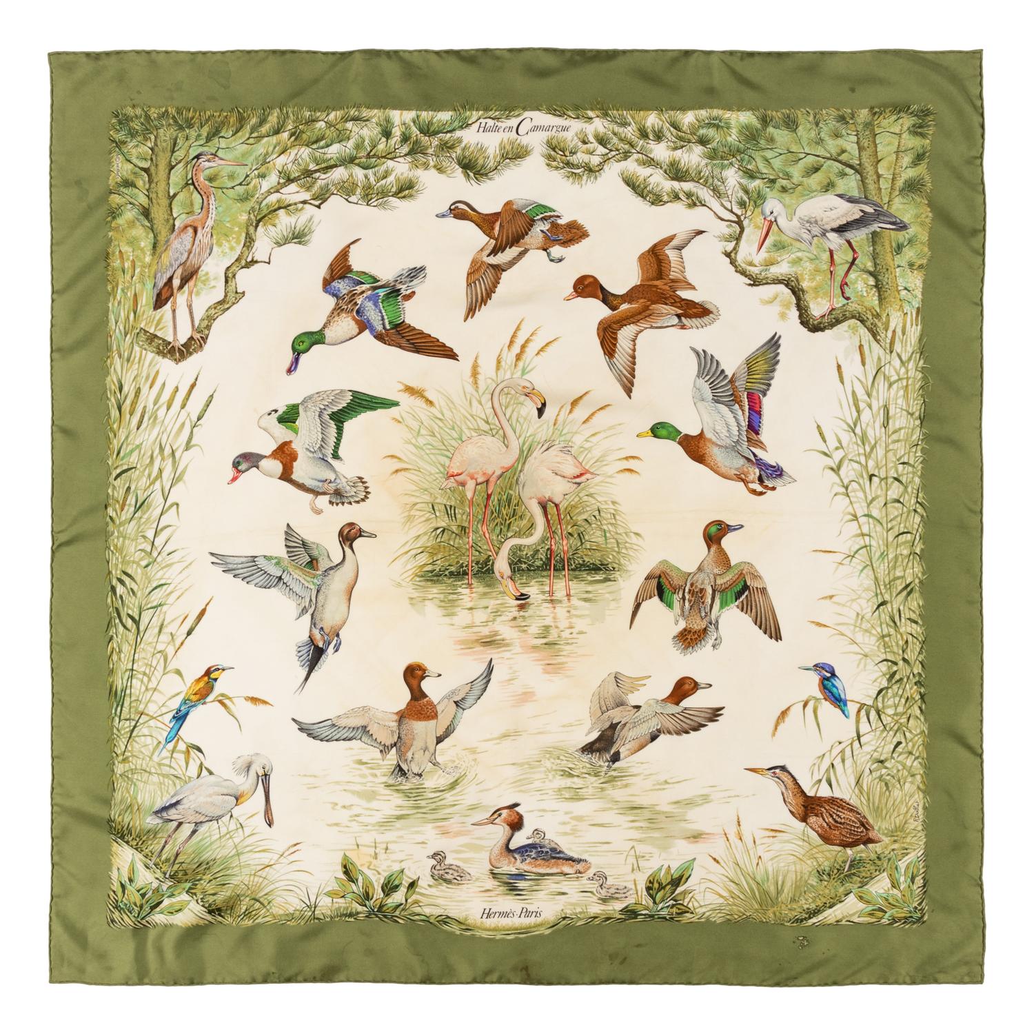 Four Hermès Scarves
