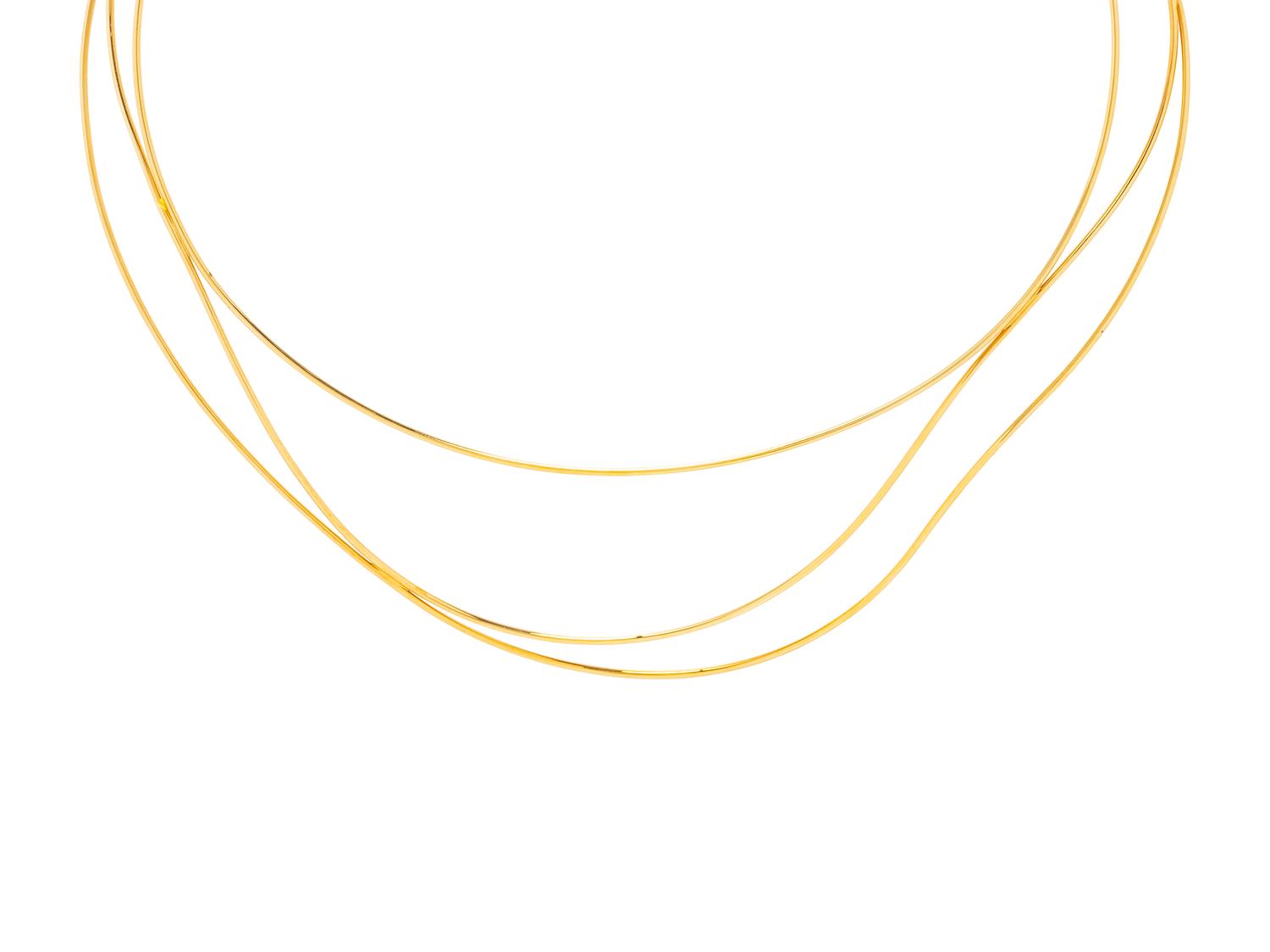 TIFFANY & CO., ELSA PERETTI, YELLOW GOLD 'WAVE' NECKLACE