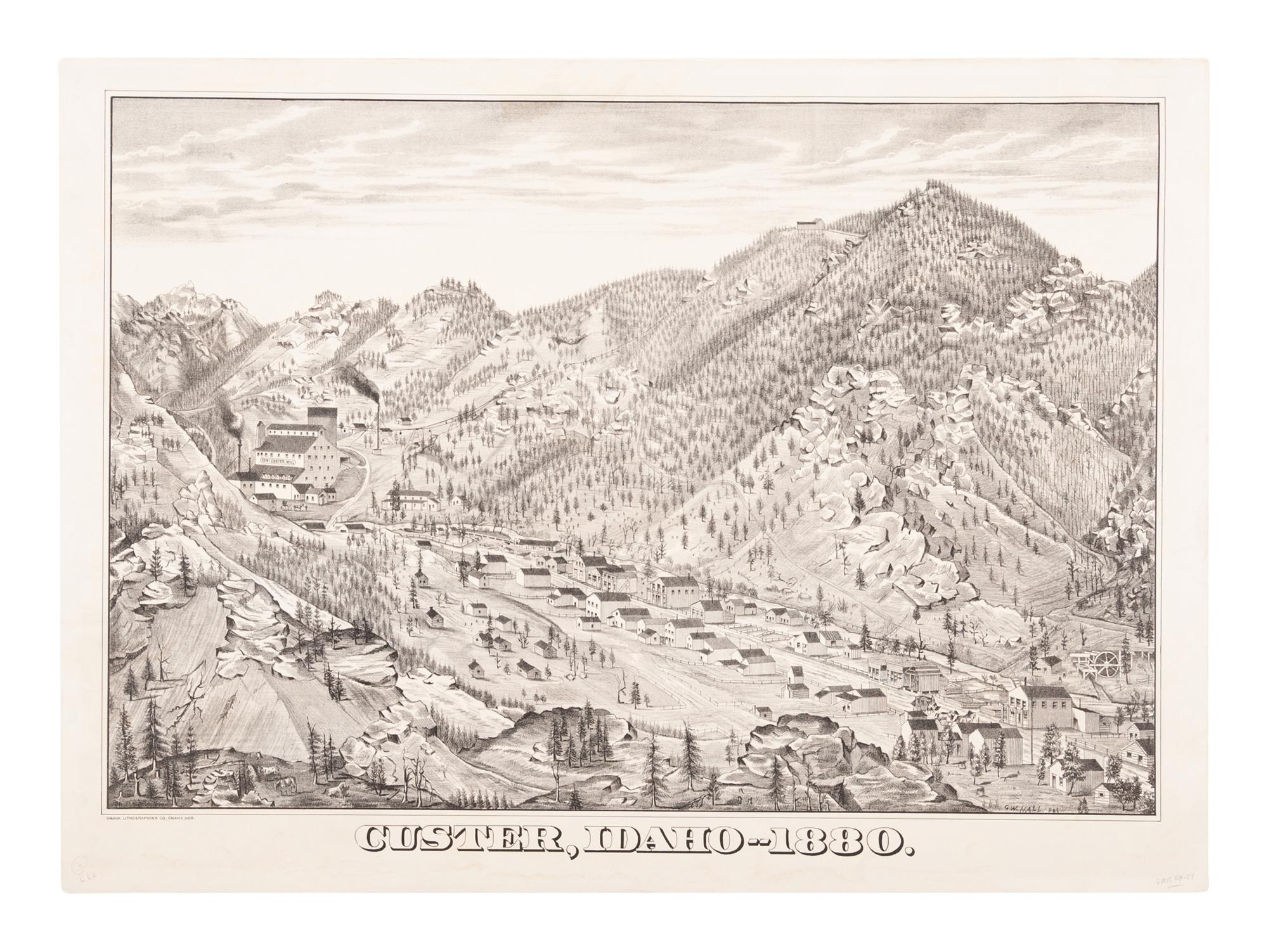OMAHA LITHOGRAPHING CO., publisher -- After G. W. Hall