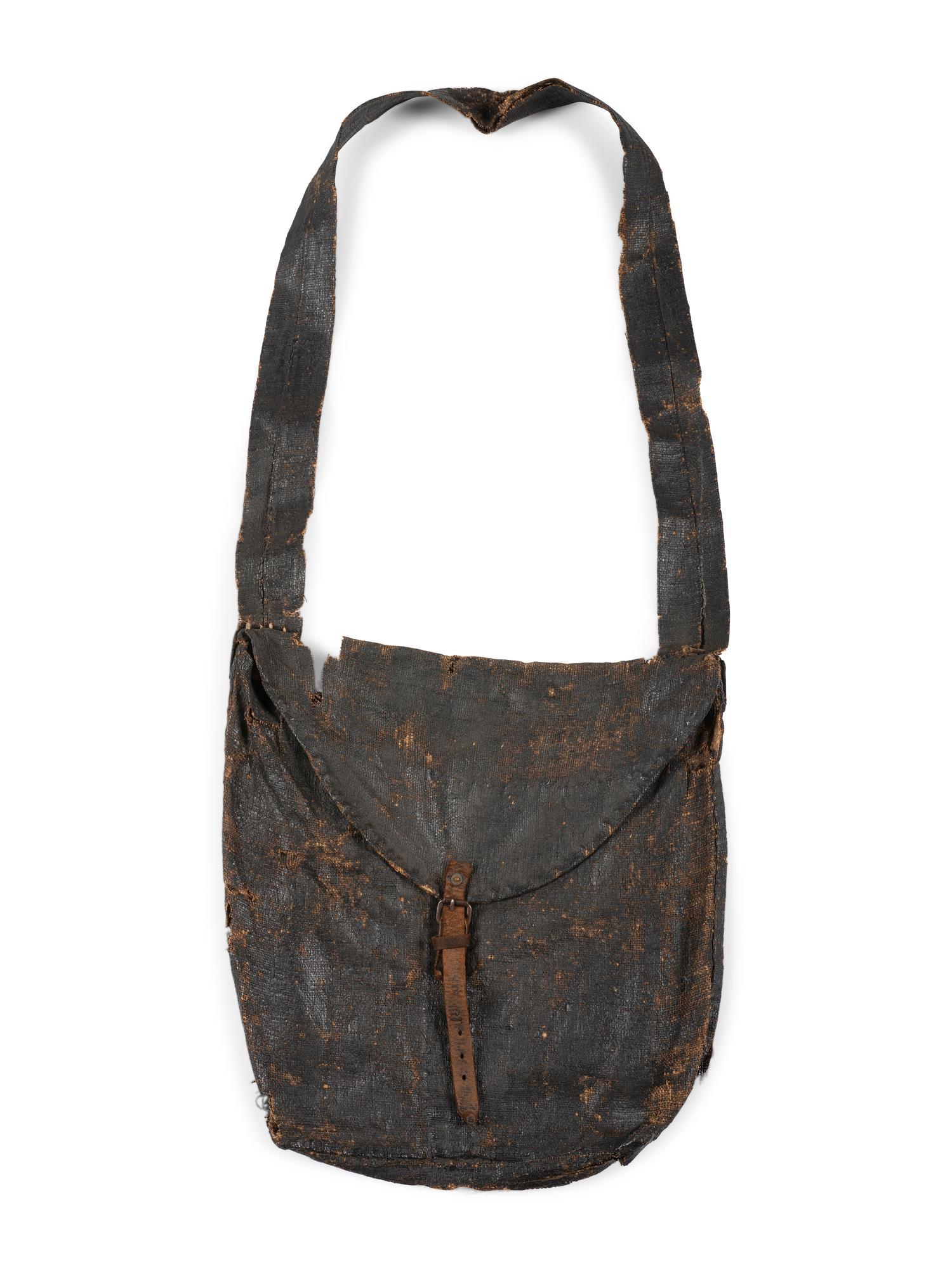 140th Pennsylvania Infantry Regiment. US regulation tarred canvas haversack.