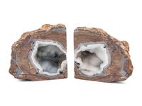 Four Pairs of Geode Bookends