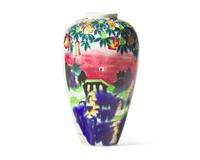 A Wedgwood Fairyland Lustre 'Willow' Malfrey Pot