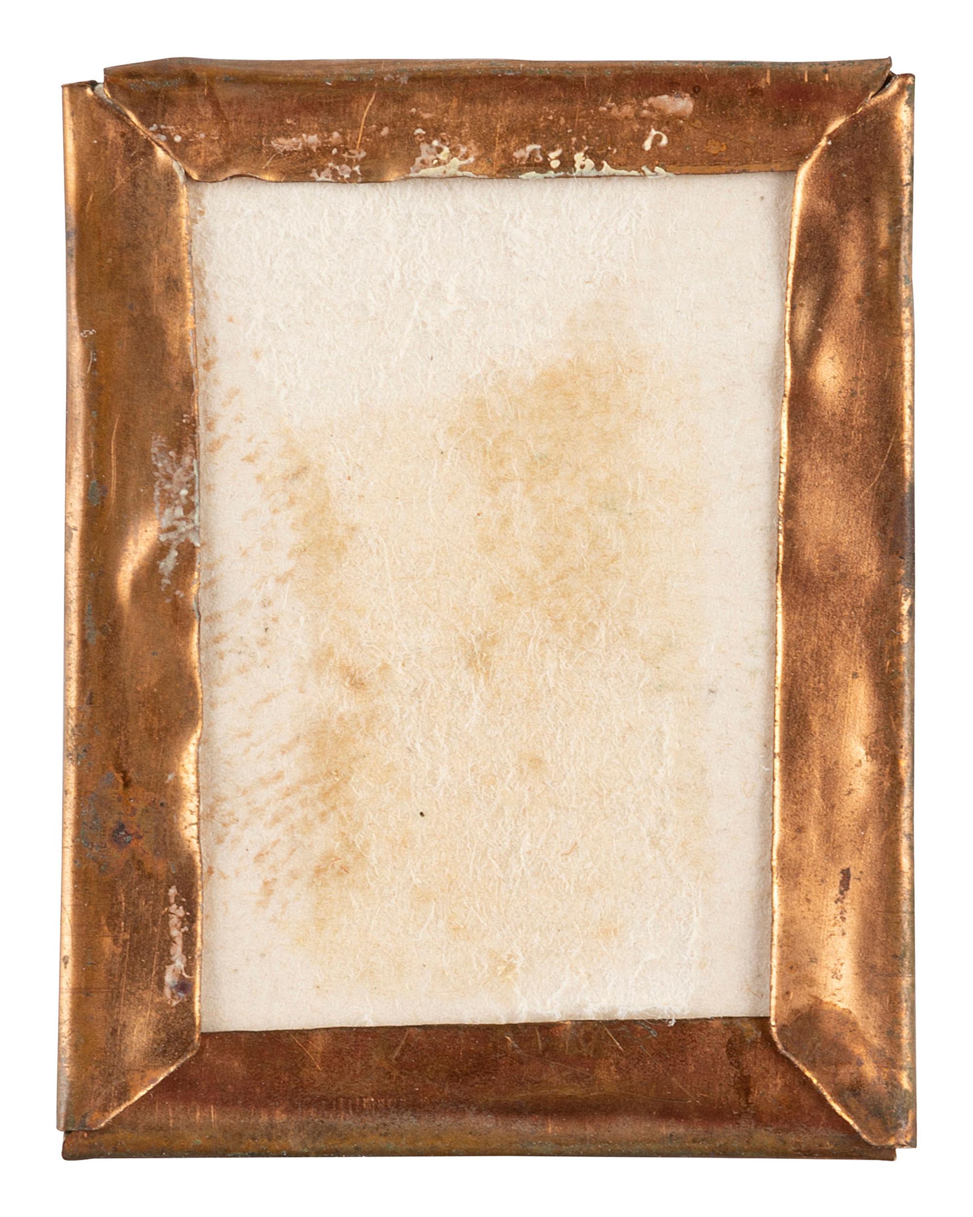 [LINCOLN, Abraham (1809-1865)]. Photographic campaign badge. Ca 1864.