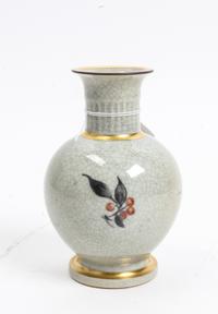 A Royal Copenhagen Vase Height 5 3/4 inches.