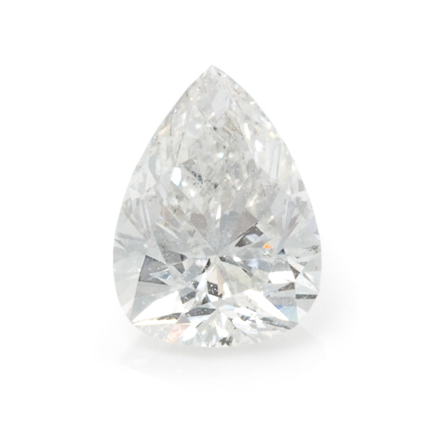 A 0.56 Carat Pear Shape Diamond,